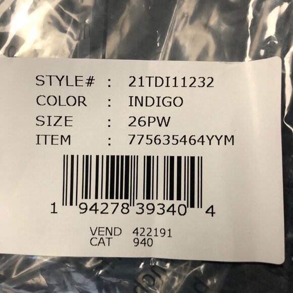 DG2 Diane Gilman Dark Blue Indigo Jeans Womens 26W Petite Stretch Ultra Skinny - Picture 8 of 8